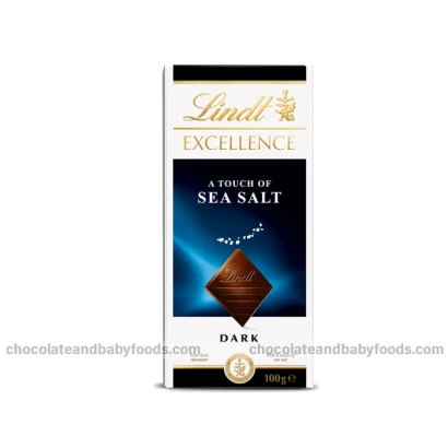 Lindt Excellence A Touch of Sea Salt Dark Chocolate Bar 100gm