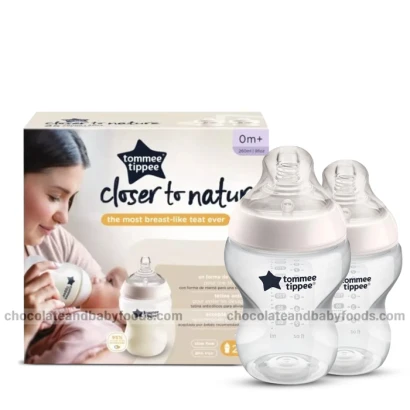 Tommee Tippee Closer To Nature Feeding Bottle (0m+) 260ml (2pcs Box)