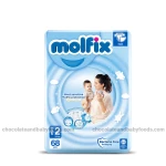 Molfix Size - 2 (Belt System) (3-6kg) 68pcs
