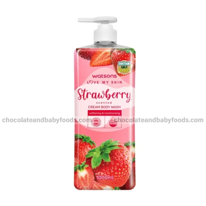 Watson's Strawberry Scented Cream Body Wash 1000ml