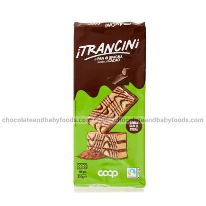 Itrancini di Pan di Spagna farcito al Cacao (10pcs) 300gm