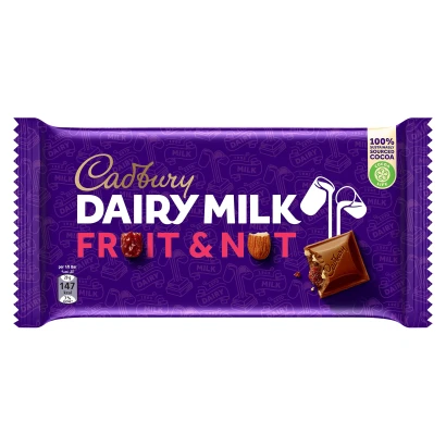 Cadbury Dairy Milk Fruit & Nut Chocolate Bar 130gm
