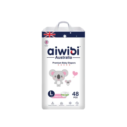 Aiwibi Australia Premium Baby Diapers L (9-14KG) 48pcs