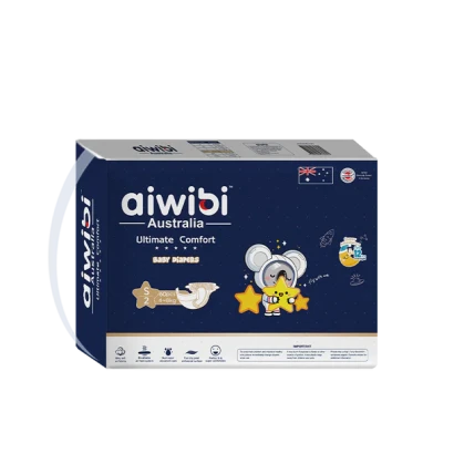 Aiwibi Australia Ultimate Comfort Baby Diapers S (4-8KG) 60pcs