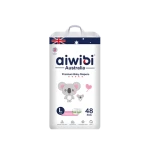 Aiwibi Australia Premium Baby Diapers L (9-14KG) 48pcs