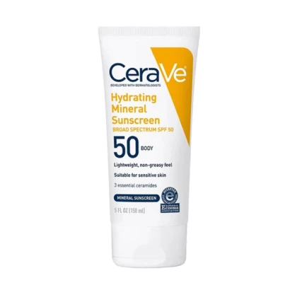 CeraVe Hydrating Mineral Sunscreen (Broad Spectrum SPF 50) 150ml