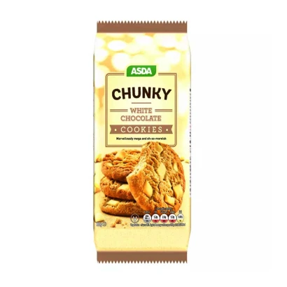 Asda Chunky White Chocolate Cookies 180gm