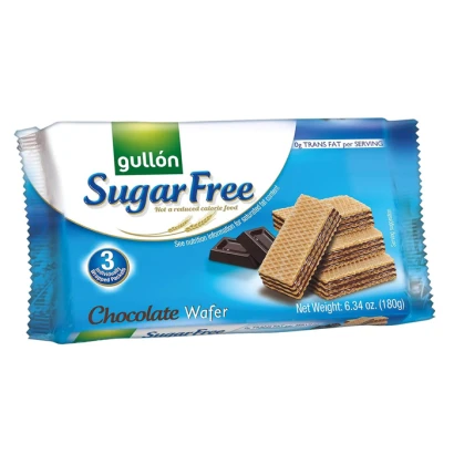 Gullon Sugar-Free Chocolate Wafer 180gm