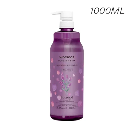 Watson's Botanical Lavender Oil Calendula Flower Extract Relaxing Lavender Body Wash 1000ml
