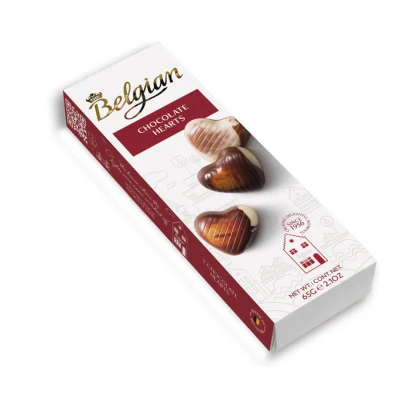Belgian Chocolate Hearts 65gm