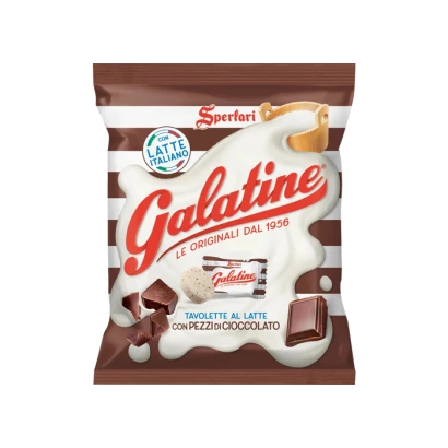 Galatine Tavolette Al Latte Con Pezzi Di Cioccolato 125gm