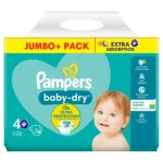 Pampers Jumbo Pack (Belt System) Size- 4+ (10-15 KG) 76pcs