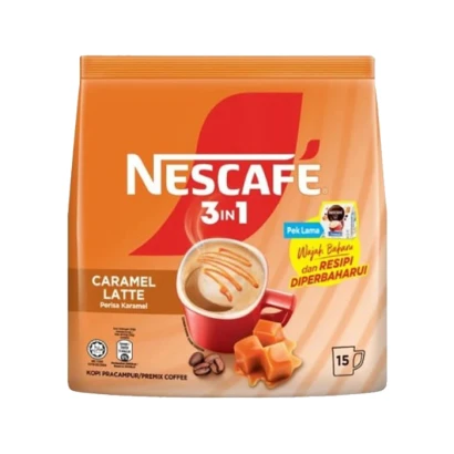 Nescafe 3in1 Caramel Latte Premix Coffee (15sachets X 23g) 345gm