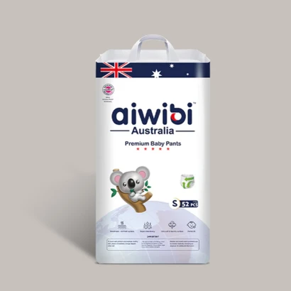 Aiwibi Australia Premium Baby Pants S (4-8kg) 52pcs