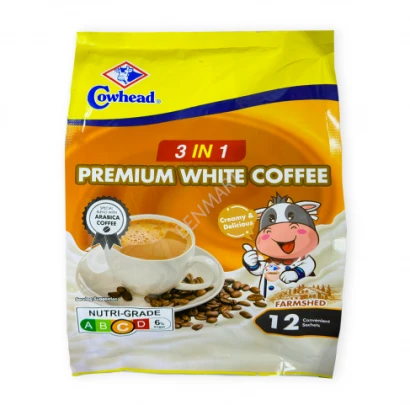 Cowhead 3in1 Premium White Coffee (36G X 12 SACH) 432gm