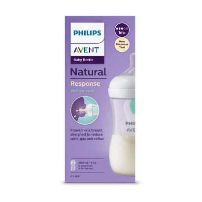 Philips Avent Natural Response Air Free Vent Feeding Bottle (1m+) 260ml