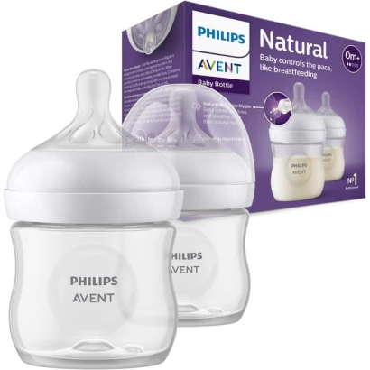 Philips Avent Natural Response Feeding Bottles (0m+) 125ml (2pcs Box)