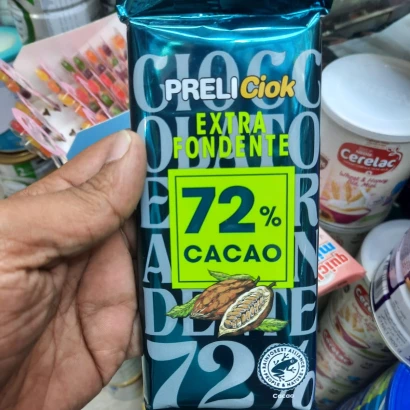 Prelciok Extra Fondente 72% Cacao Chocolate Bar 100gm