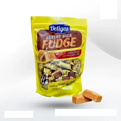 Deligos Fudge Luxury Milk Honey Flavor 400gm