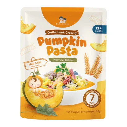 Double Happiness Pumpkin Pasta With Fusilli (12+mnths) 70g