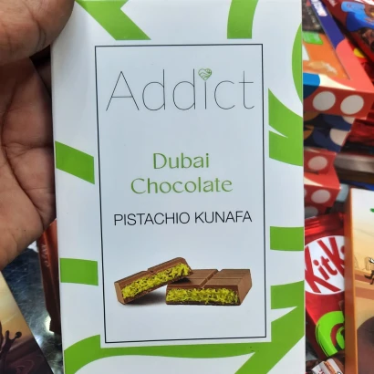 Addict Dubai Chocolate Pistachio Kunafa 100g