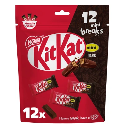 KitKat 2 Finger Mini Wafer Dark Chocolate (12pcs) 162g