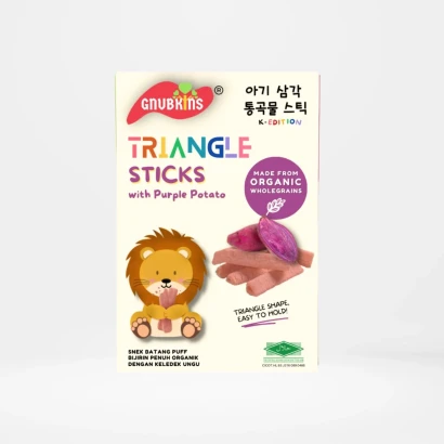 Gnubkins Triangle Sticks With Purple Potato 32g