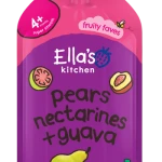 Ella's Kitchen Pears Nectarines + Guava Puree (4+mnths) 120g