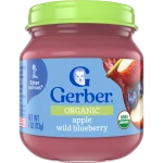 Gerber Organic Apple & Wild Blueberry Custard 113gm