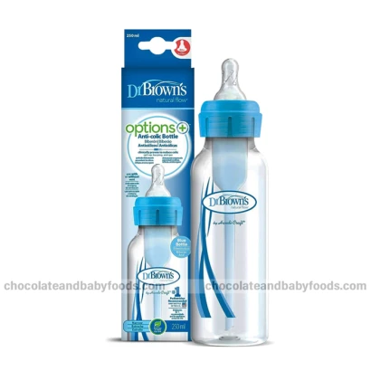 Dr Brown's Options+ Anti-Colic Narrow Feeding Bottle (0m+) 250ml