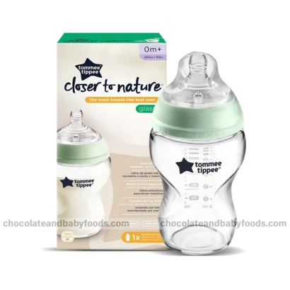 Tommee Tippee Closer To Nature Glass Baby Bottle (0m+) 260ml