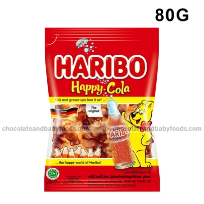 Haribo Happy Cola Gummy Candy 80G