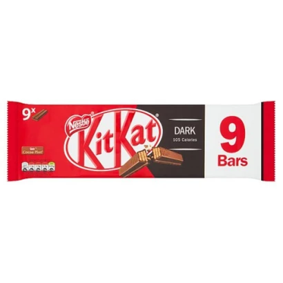KitKat Dark 2 Fingers Chocolate Bar (9pcs) 186.3gm