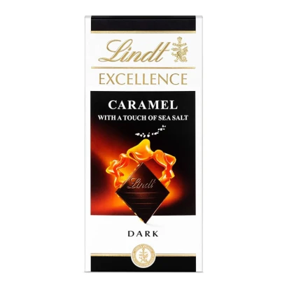 Lindt Excellence Caramel With Touch of Sea Salt Chocolate Bar 100G