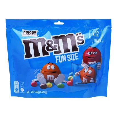 M&M's Crispy Fun Size (12 Bags) 144G