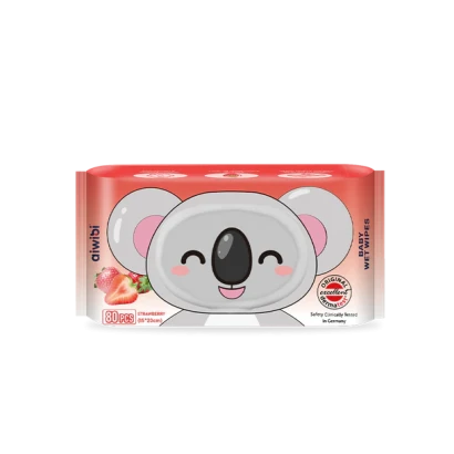 Aiwibi Strawberry Flavor Aroma Serene Hypoallergenic Care Wet Wipes 80pcs