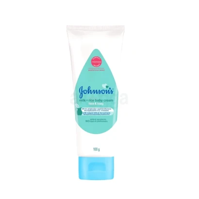 Jonson's Milk + Rice Baby Cream Face & Body 100gm