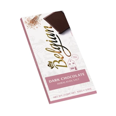 Belgian Himalayan Salt Dark Chocolate Bar 70gm