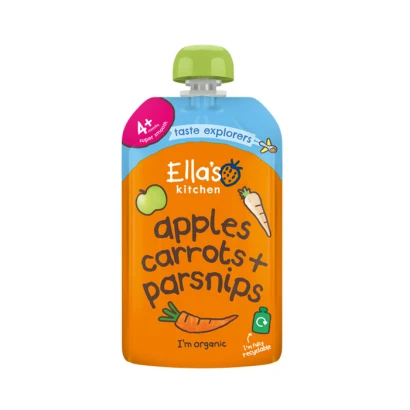 Ella's Kitchen Apples Carrots + Parsnips Puree (From 4m+) 120gm
