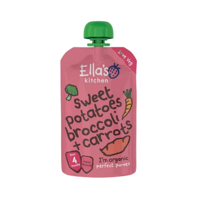Ella's Kitchen Sweet Potatoes Broccoli + Carrots (From 4m) 120gm