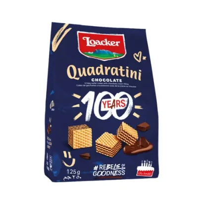 Loacker Quadratini Chocolate 125gm