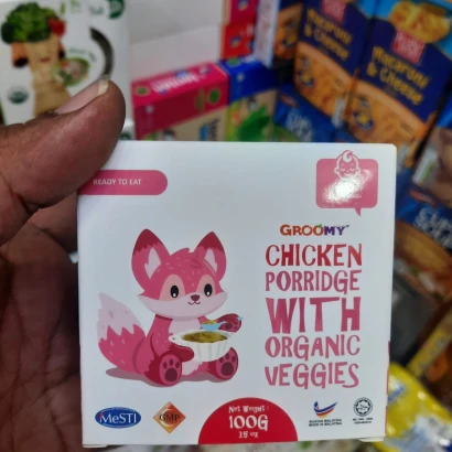 Groomy Chicken Porridge with Organic Veggies (From 6m+) 100gm