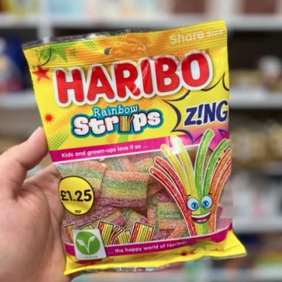 Haribo Rainbow Strips 130gm