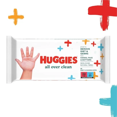 Huggies All Over Clean Wipes (56pcs)