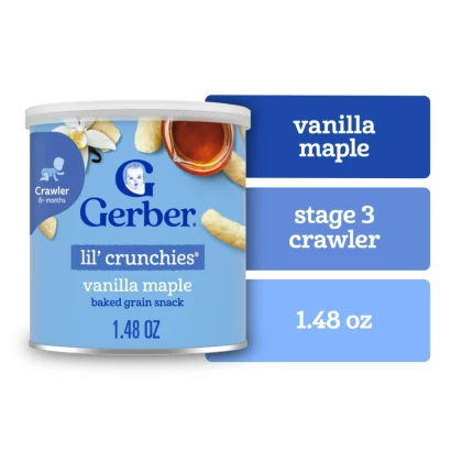 Gerber Lil' Crunchies Vanilla Maple (8+ Months) 42G
