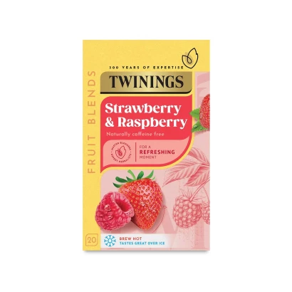 Twinings Strawberry & Raspberry (20 Tea Bags) 40gm