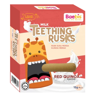Baebis Milk Teething Rusk Red Quinoa Flavor 90g