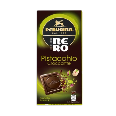 Perugina Nero Extra Fondente Pistachio Croccante Chocolate Bar 85g