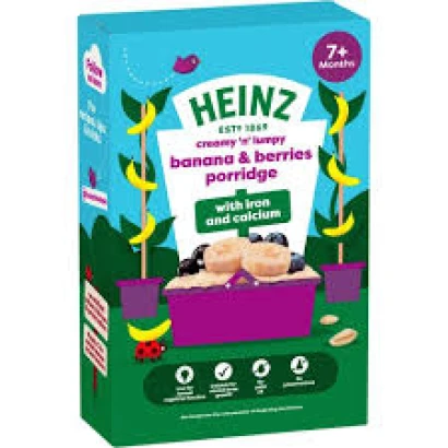 Heinz Banana & Berries Porridge (7+mnths) Pack 200g