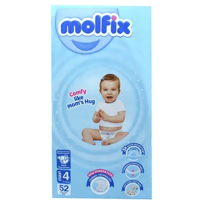 Molfix Size - 4 (Belt System) (7-14kg) 52pcs